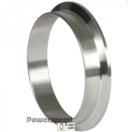 Powersprint T-Flansch (V-Band) Ø 70 mm small Edelstahl 304 AISI (V2A)