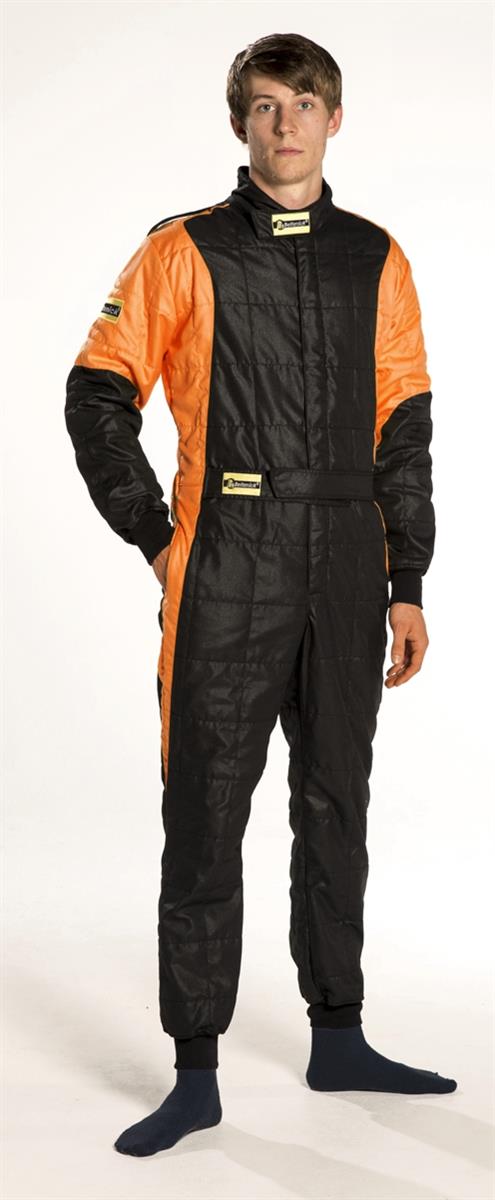 Rennoverall Schwarz orange