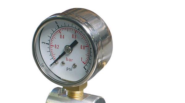 Druckprüfmanometer 0-15psi (0-1,0 bar)