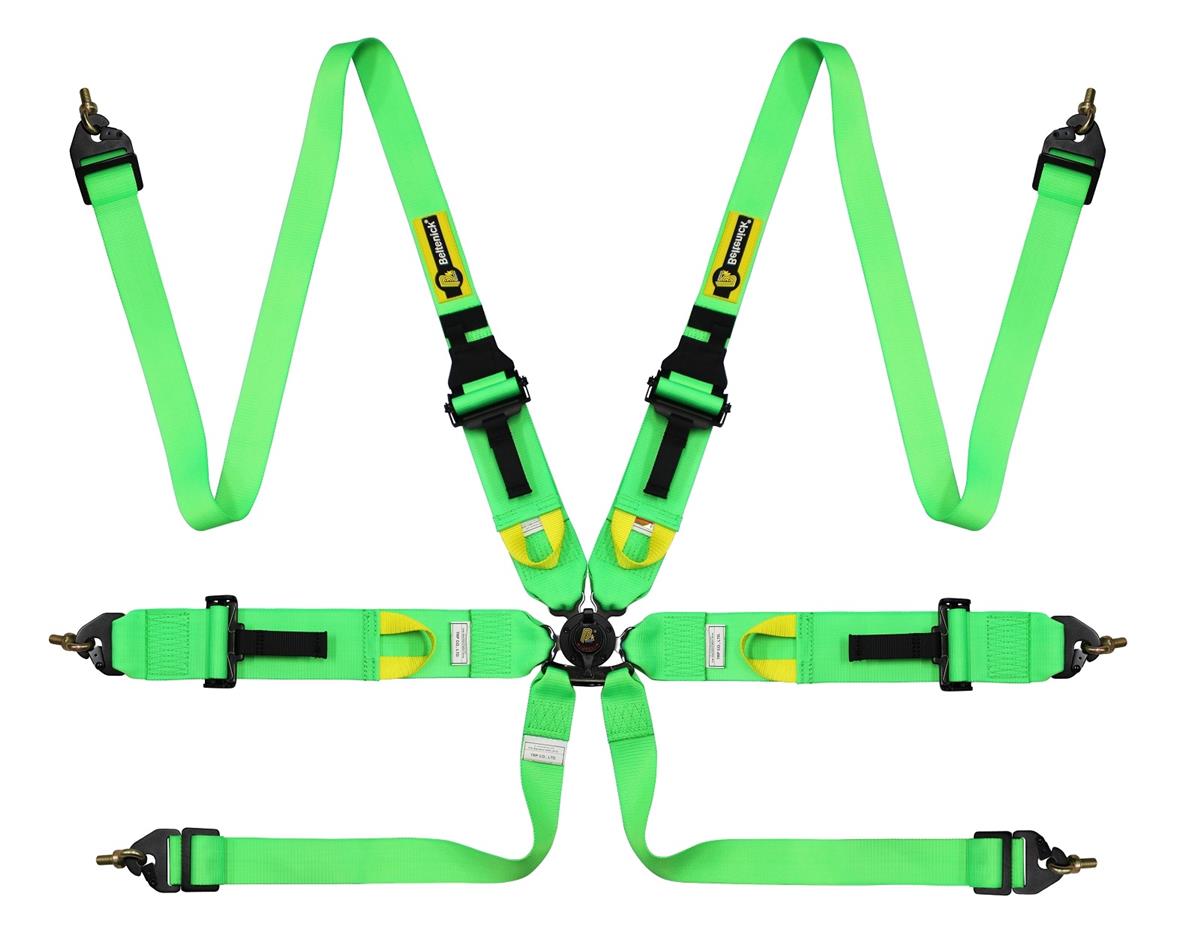 Beltenick FIA 76/50mm HANS Gurt FIA 8853-2016 Neon Grün 2024