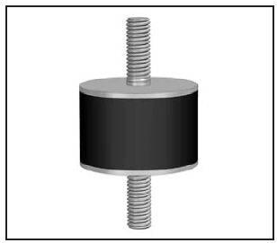 Schwingmetallpuffer 30x30mm M8x23